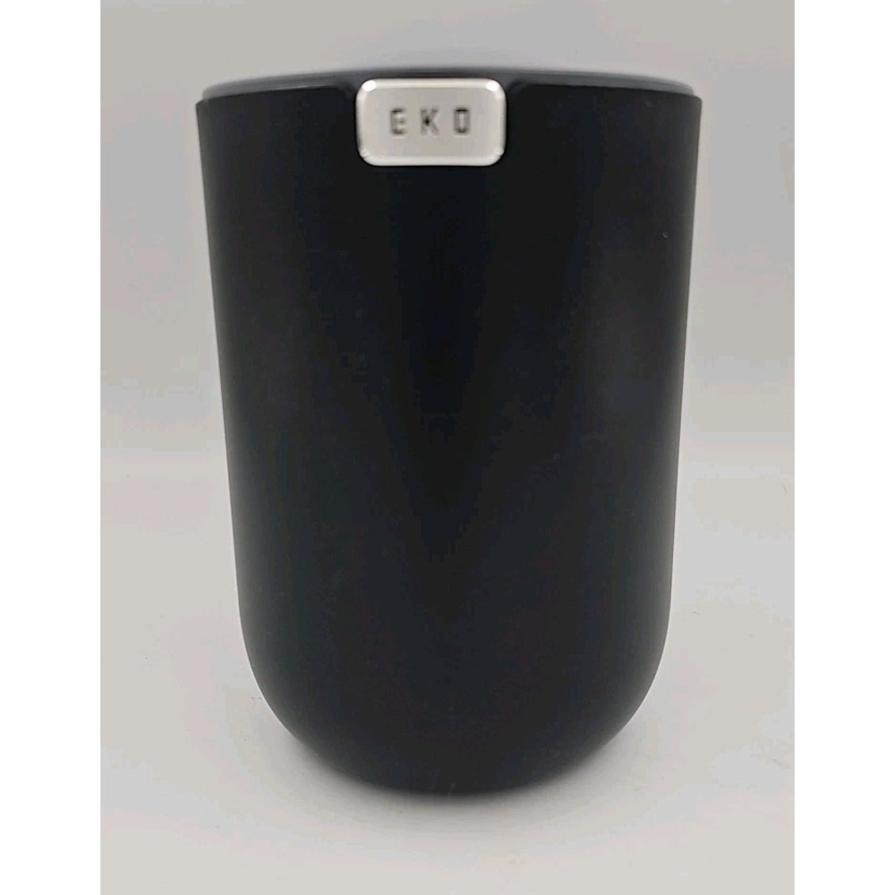 EKO Fandy Table Bin, 1.5L Mini Desk Trash‎ Can with Swing-Top Lid Matte Black - Picture 4 of 4